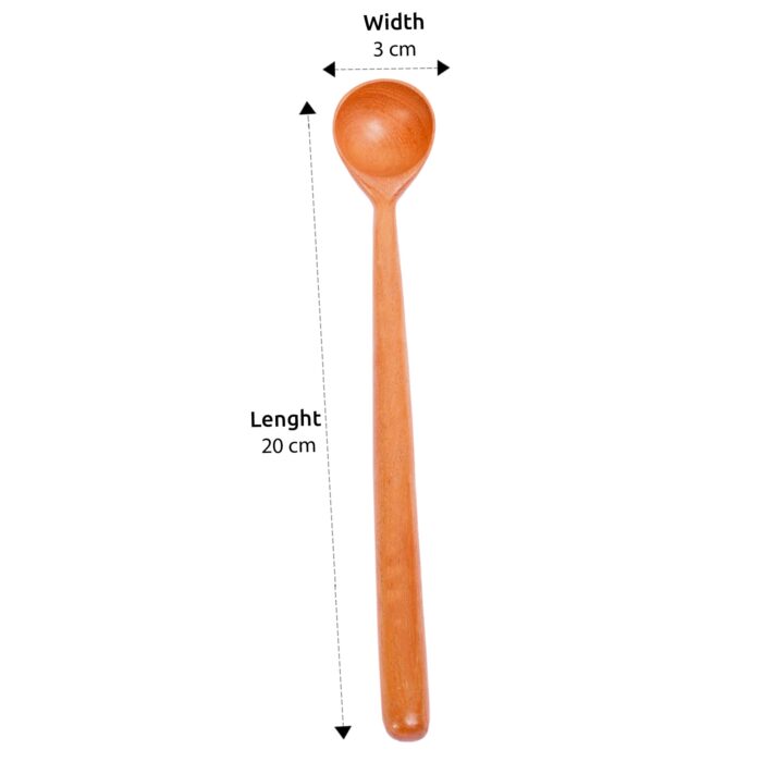 Neemwood Pickle Spoons - 6 Pcs - Image 2
