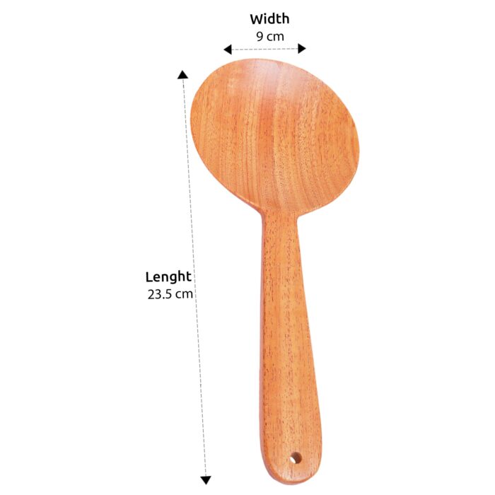 Neem Wood Spoons for Cooking & Serving – 2 Nos - Image 4
