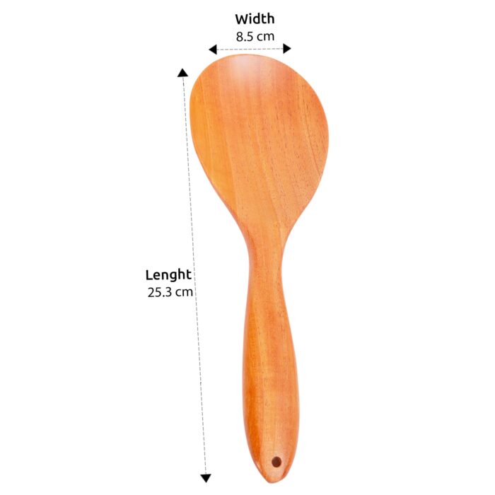 Neem Wood Spoons for Cooking & Serving – 2 Nos - Image 3