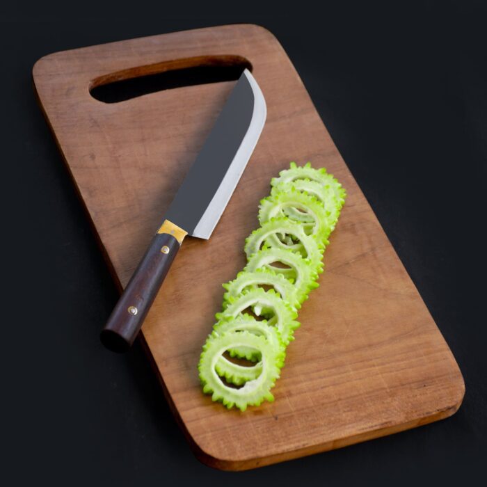 Handmade Utility Kitchen Knife 3’cm Blade width (Indian Rosewood Wooden Handle) - Image 7