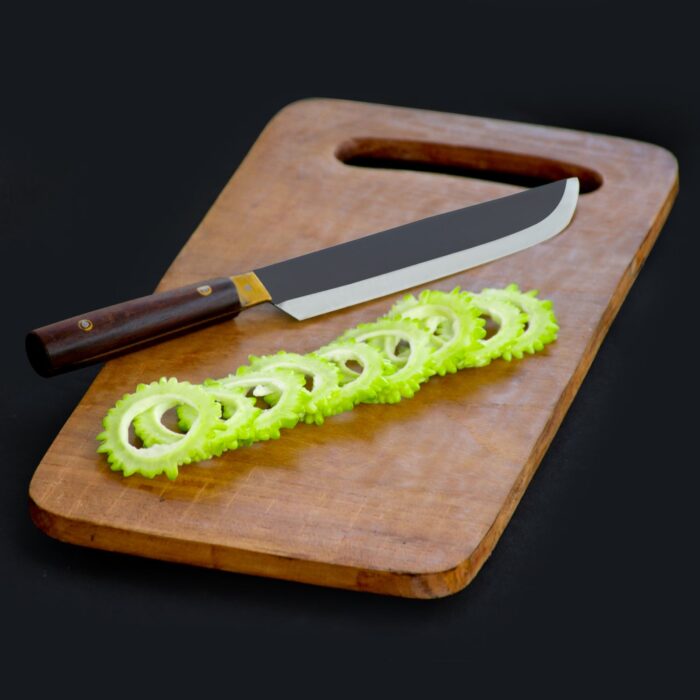Handmade Utility Kitchen Knife 3’cm Blade width (Indian Rosewood Wooden Handle) - Image 8