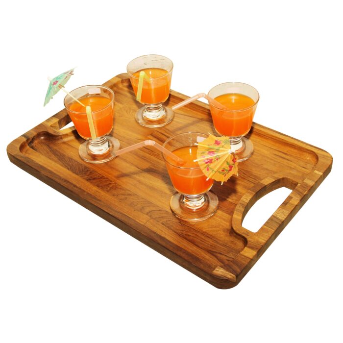 03_0001_sp3d.jpg Premium Teak Wood Serving Tray (18 inch x 12 inch) - ST-03(V) - Image 1