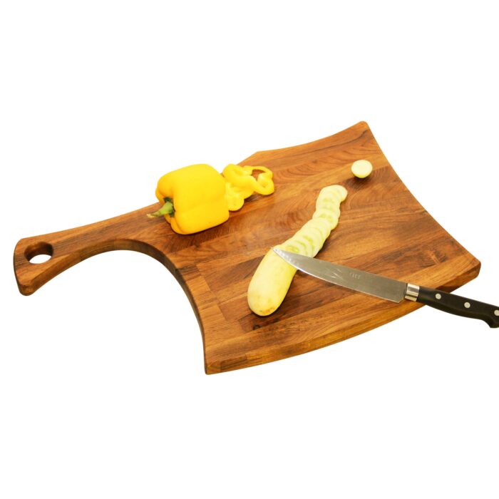04_0007_ch5e.jpg Premium Handmade Teakwood Wood Chopping Board - Size (12” x 18”) CH-05(V) - Image 1