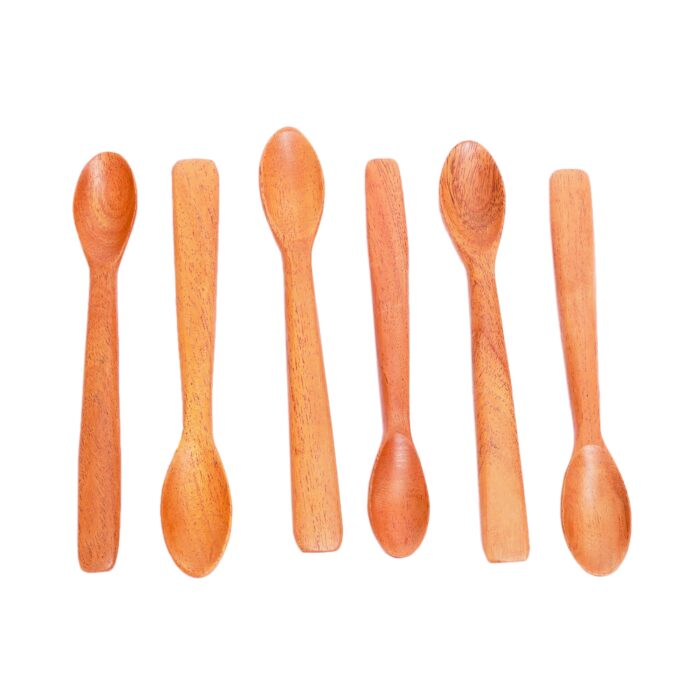 08_0002_038A3163.jpg Neem Wood Dinner set Spoon - Set of 6 Pcs - Image 1