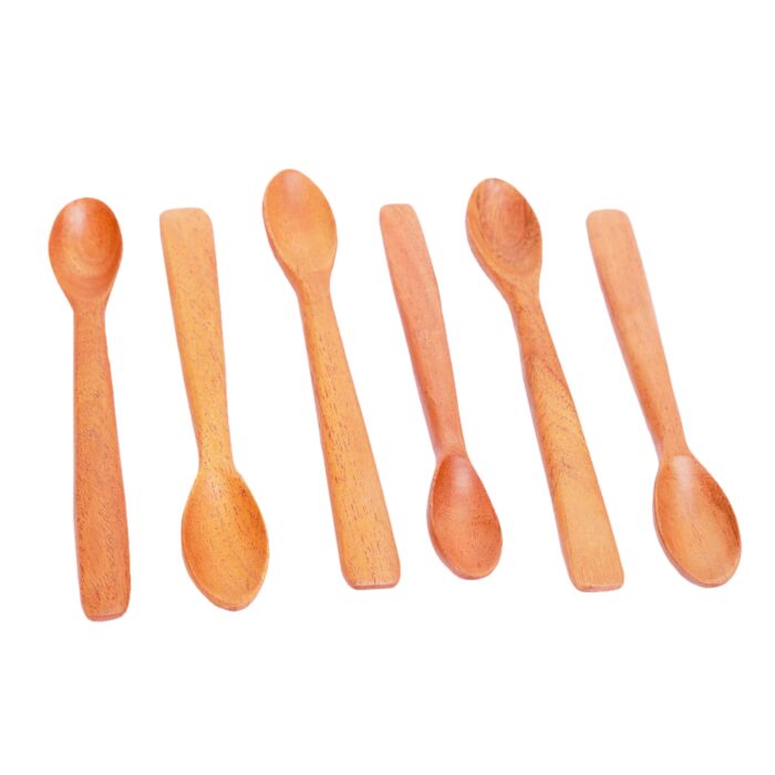 Neem Wood Dinner set Spoon -  Set of 6 Pcs - Image 2