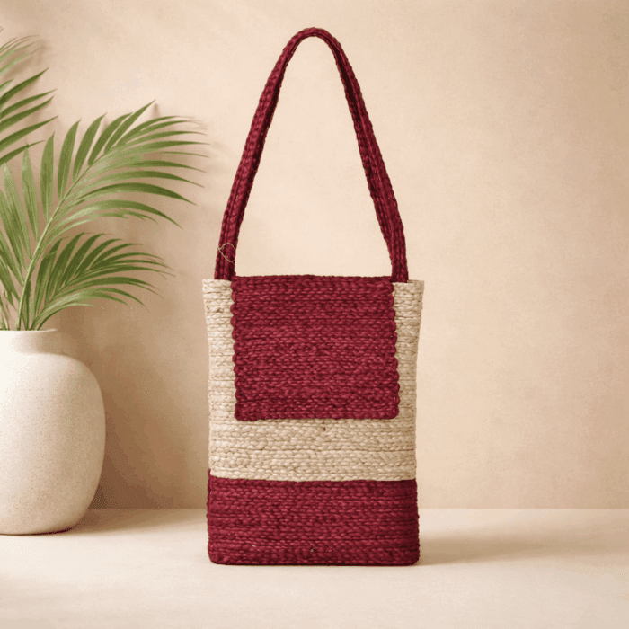 1 Banana Fiber Handcrafted Bag - Image 1