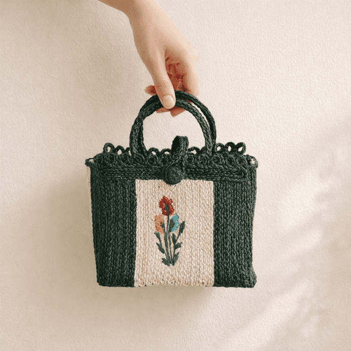 Banana Fiber Handcrafted Bag - Image 2