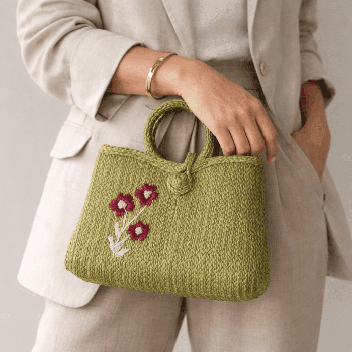 Banana Fiber Handcrafted Bag - Image 3