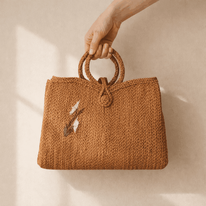 Banana Fiber Handcrafted Bag - Image 2