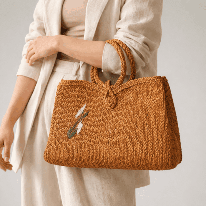 Banana Fiber Handcrafted Bag - Image 3