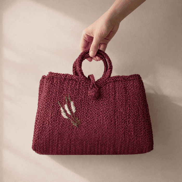 Banana Fiber Handcrafted Bag - Image 2