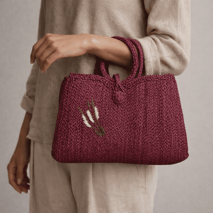 Banana Fiber Handcrafted Bag - Image 3
