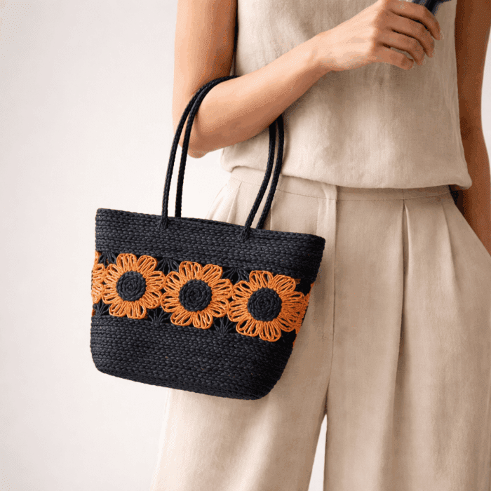 Banana Fiber Handcrafted Bag - Image 3