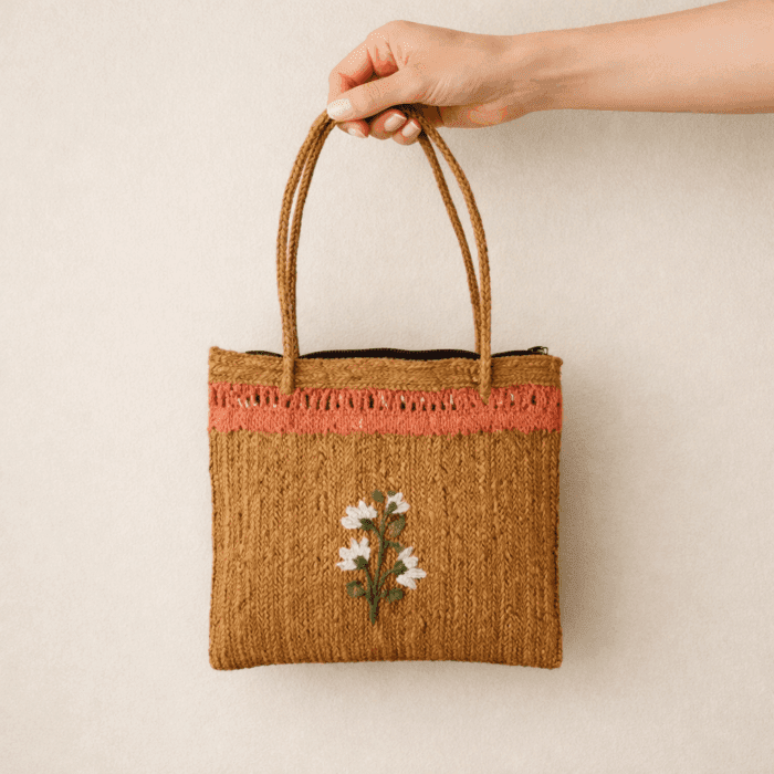 Banana Fiber Handcrafted Bag - Image 2