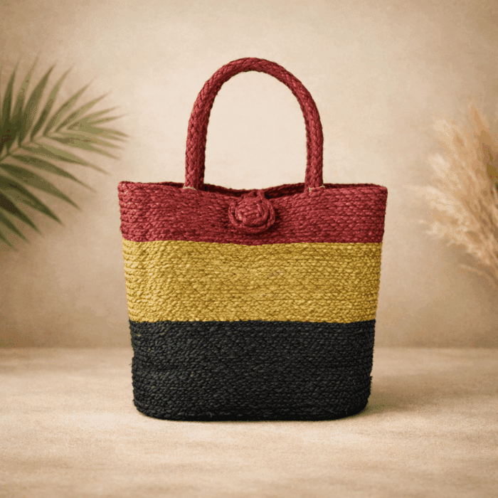 11 Banana Fiber Handcrafted Bag - Image 1