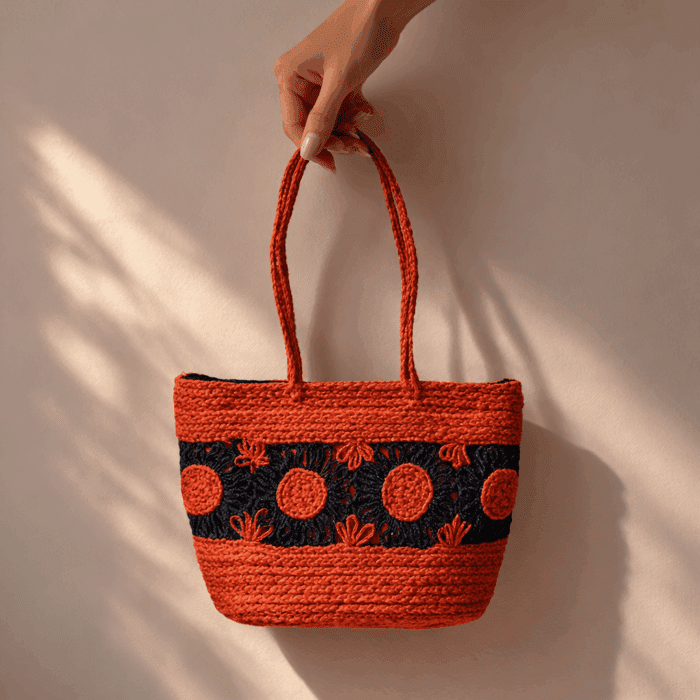 Banana Fiber Handcrafted Bag - Image 2