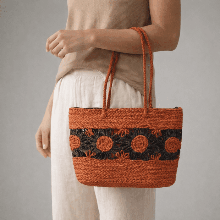 Banana Fiber Handcrafted Bag - Image 3