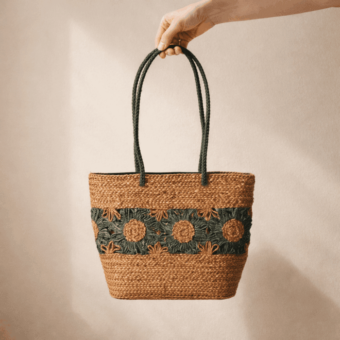 Banana Fiber Handcrafted Bag - Image 2