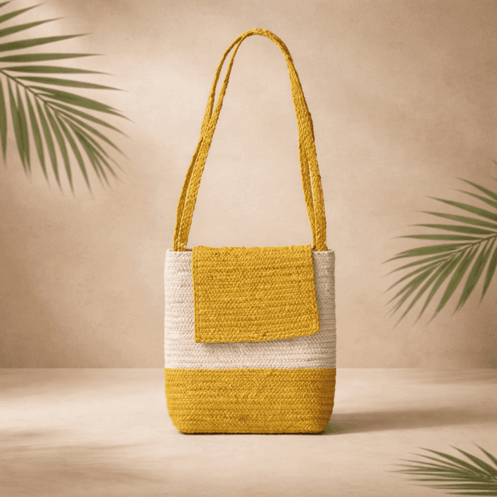123 Banana Fiber Handcrafted Bag - Image 1