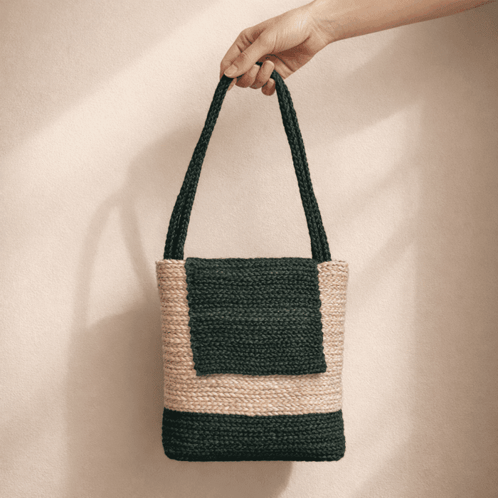 Banana Fiber Handcrafted Bag - Image 2
