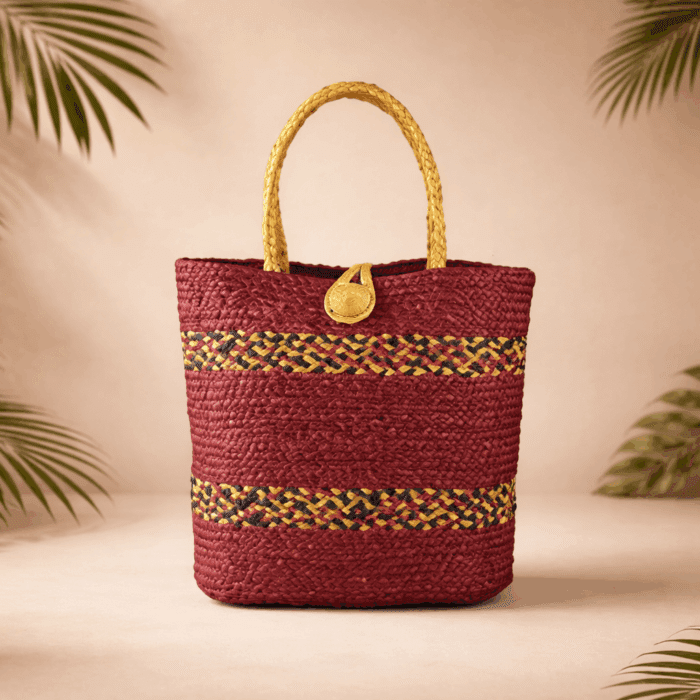 16 Banana Fiber Handcrafted Bag - Image 1