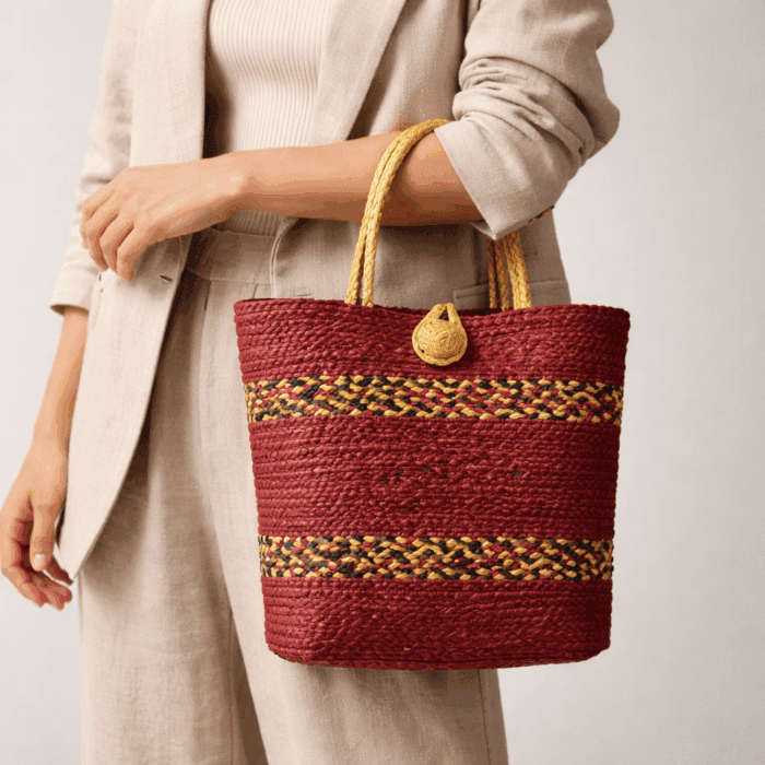 Banana Fiber Handcrafted Bag - Image 3
