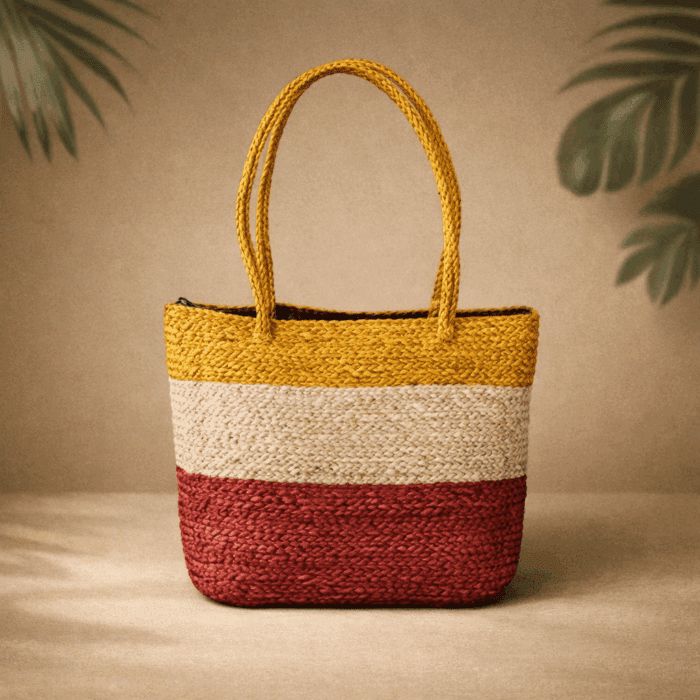 17 Banana Fiber Handcrafted Bag - Image 1