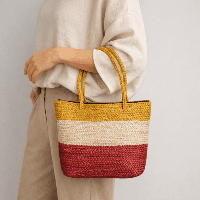 Banana Fiber Handcrafted Bag - Image 3