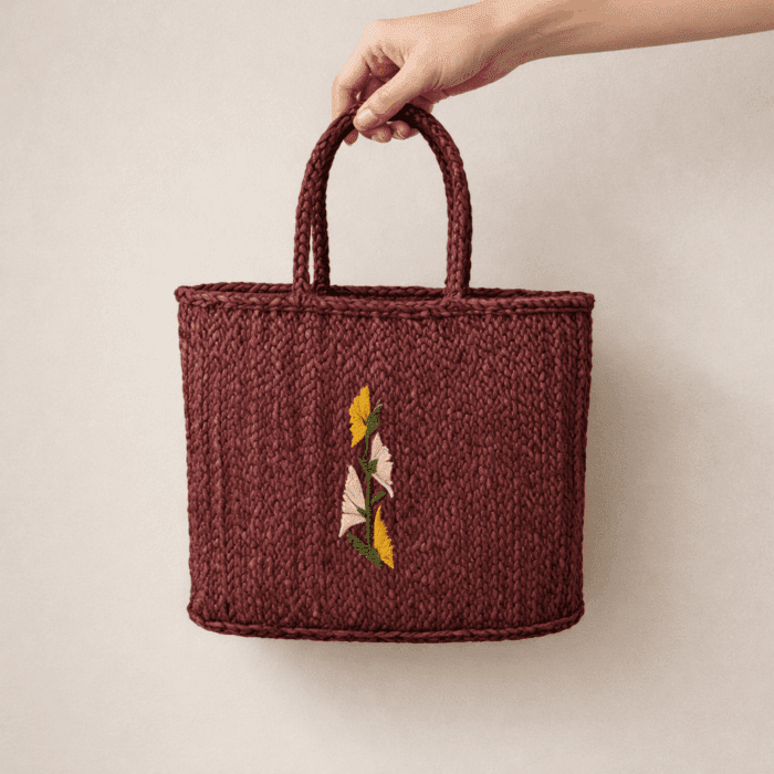Banana Fiber Handcrafted Bag - Image 2