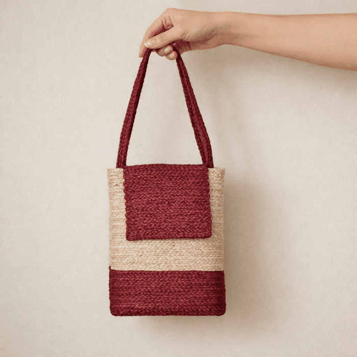 Banana Fiber Handcrafted Bag - Image 2