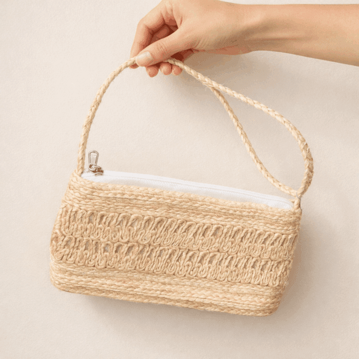 Banana Fiber Handcrafted Bag - Image 2
