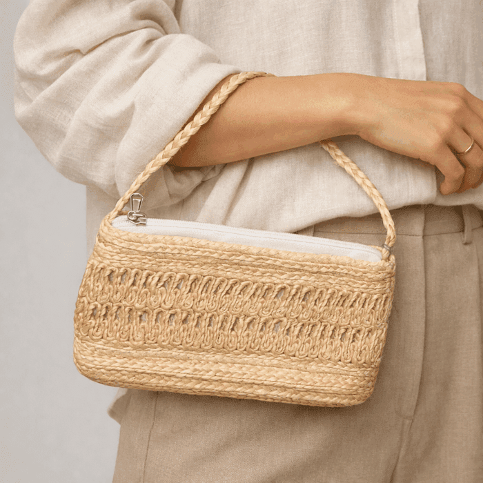 Banana Fiber Handcrafted Bag - Image 3