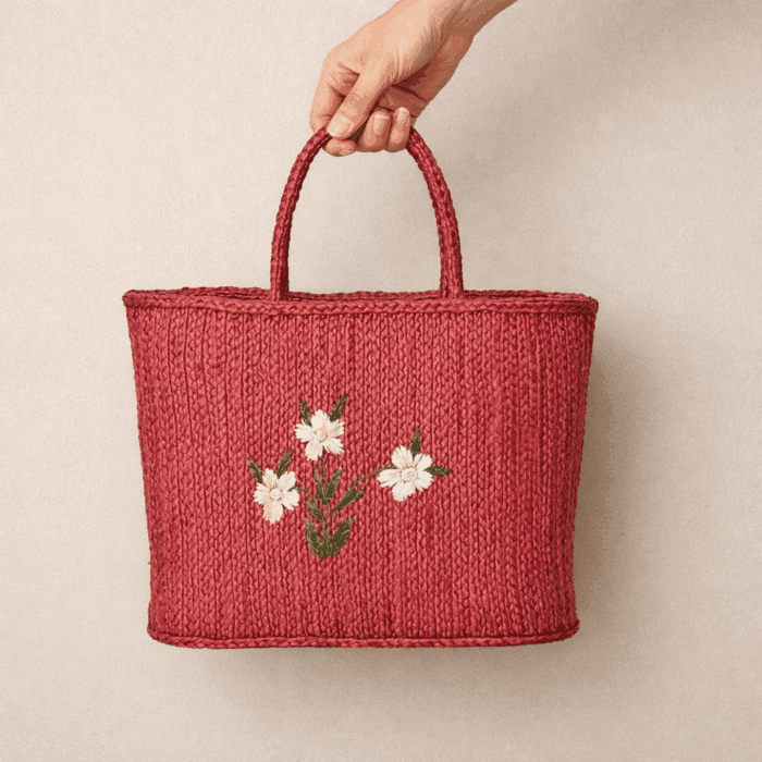 Banana Fiber Handcrafted Bag - Image 2
