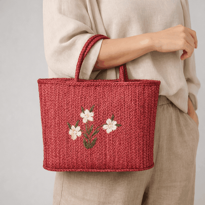 Banana Fiber Handcrafted Bag - Image 3