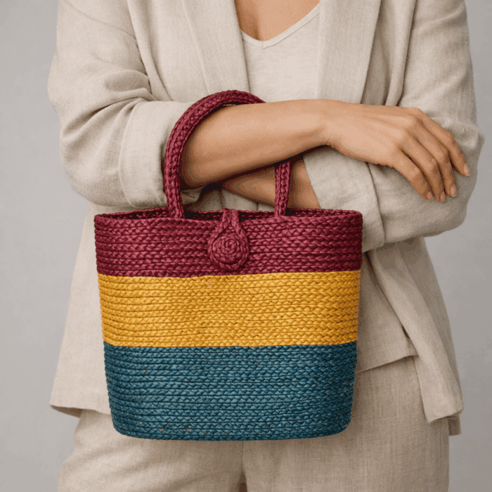 Banana Fiber Handcrafted Bag - Image 3