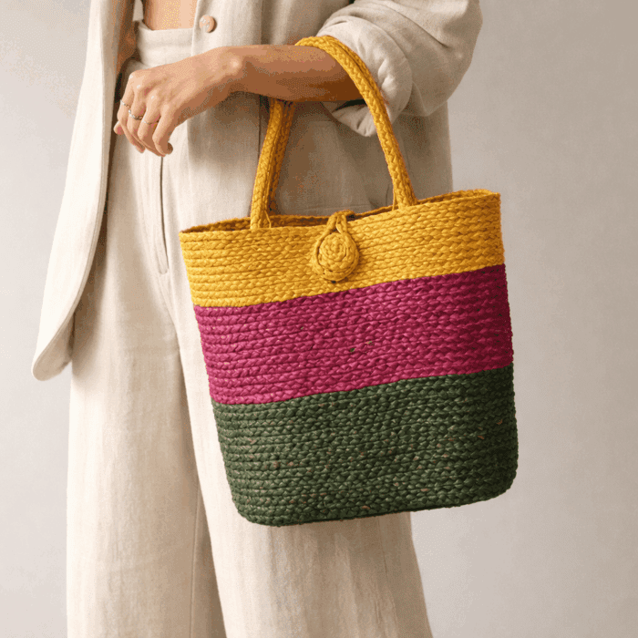 Banana Fiber Handcrafted Bag - Image 3