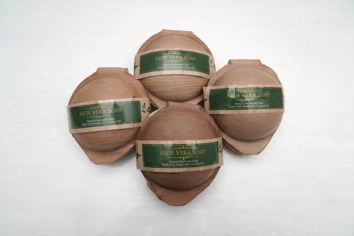 Aloe Vera Soaps for all skin types - 4 Pcs - Image 2