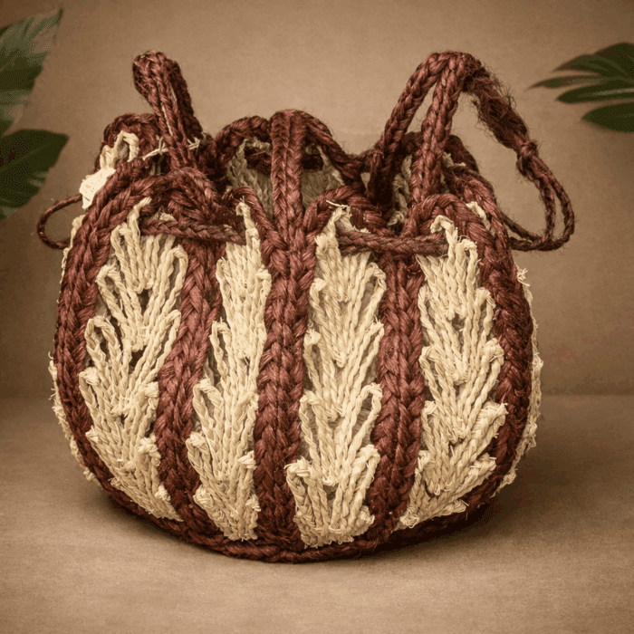 3 Banana Fiber Handcrafted Bag - Image 1