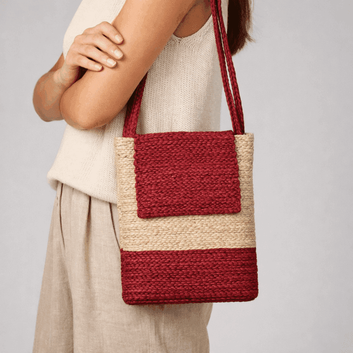 Banana Fiber Handcrafted Bag - Image 3