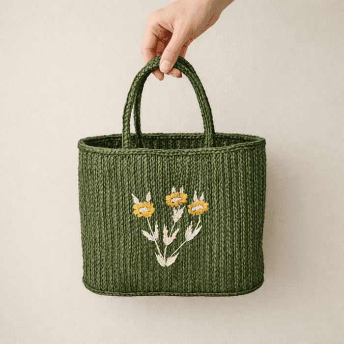 Banana Fiber Handcrafted Bag - Image 2