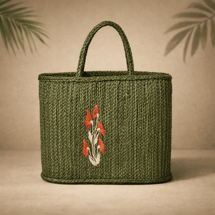 32 Banana Fiber Handcrafted Bag - Image 1