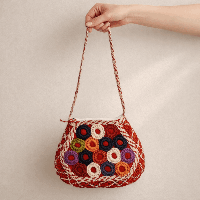 Banana Fiber Handcrafted Bag - Image 2