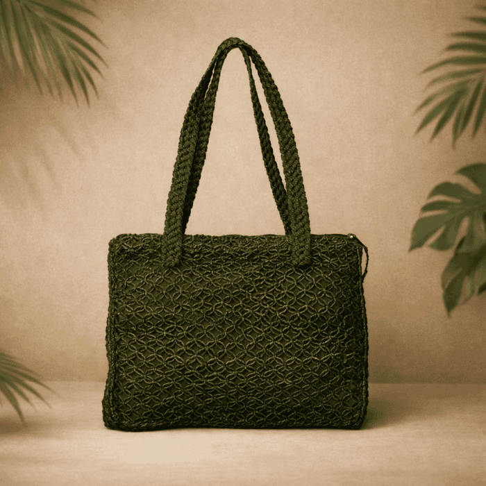 4 Banana Fiber Handcrafted Bag - Image 1