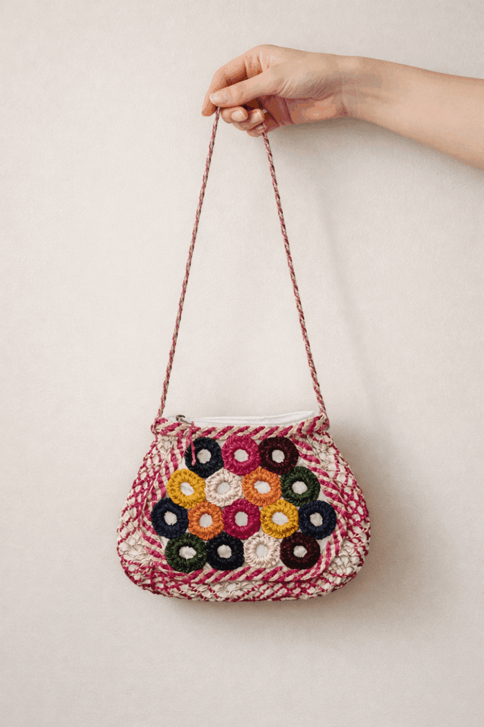 Banana Fiber Handcrafted Bag - Image 2