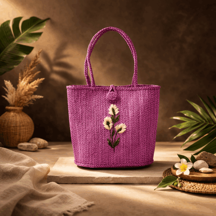 43 Banana Fiber Handcrafted Bag - Image 1