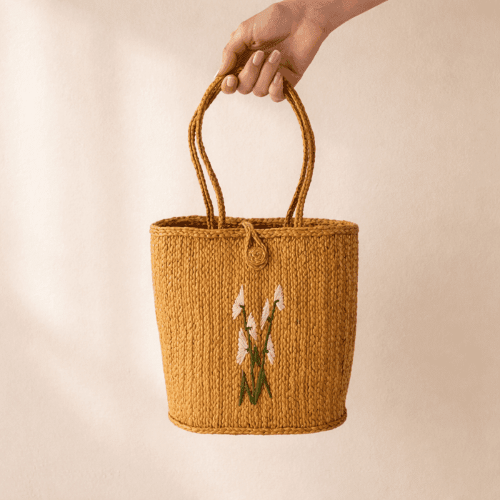 Banana Fiber Handcrafted Bag - Image 2