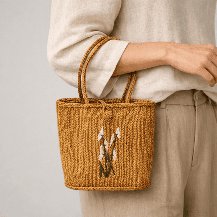 Banana Fiber Handcrafted Bag - Image 3