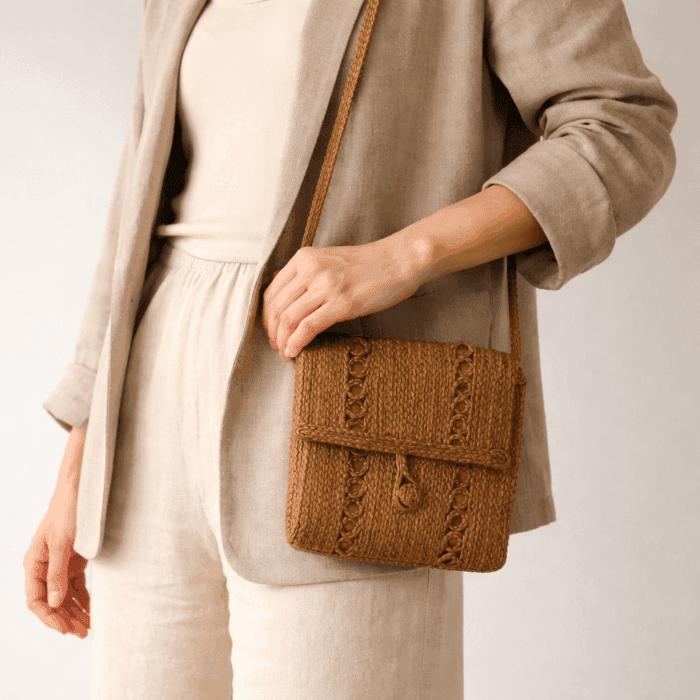 Banana Fiber Handcrafted Bag - Image 3