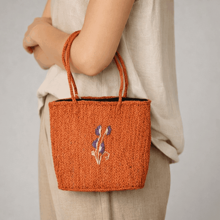 Banana Fiber Handcrafted Bag - Image 3