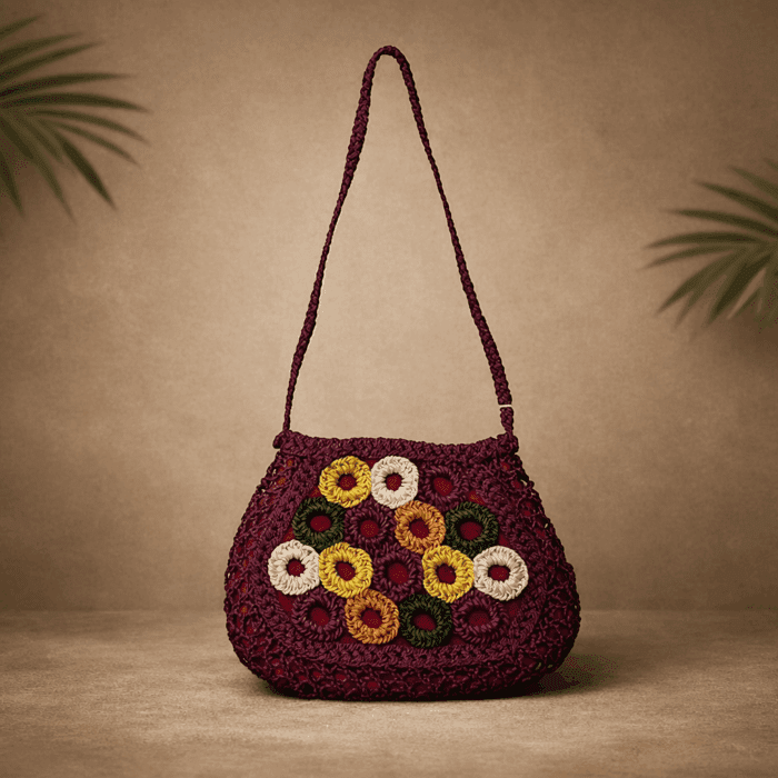 47 Banana Fiber Handcrafted Bag - Image 1